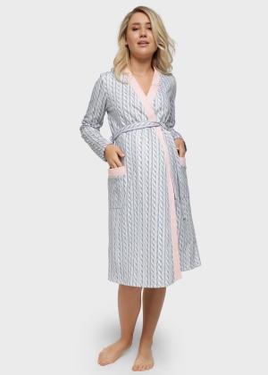 Maternity Gown / Hospital Gown / Nursing Gown, Ribbed Black – Wylde Reiyn
